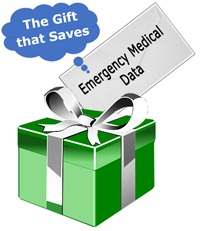 Remember the Emergency Medical Data Sheet - The gift that could save a life!